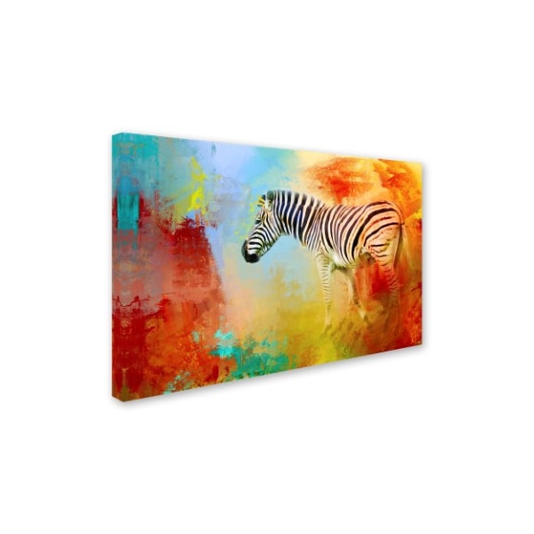 Jai Johnson 'Colorful Expressions Zebra' Canvas Art,30x47